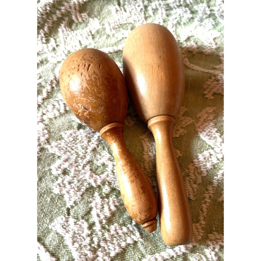 2 Wooden Darning Egg Sock Darner Sewing Tools